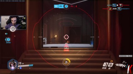 Overwatch: I accidentally learned Widow's Venom Mine can be used to deflect hook. Not today, Roadhog.