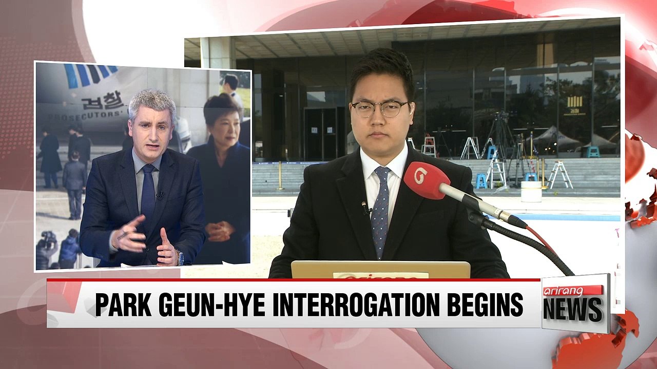 Former President Park Geun-hye undergoes questioning by prosecutors