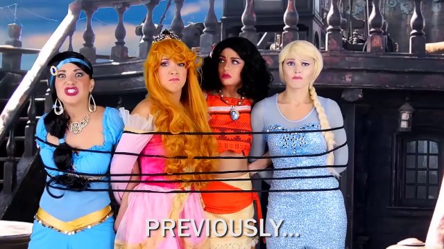 Maui Saves Moana and Princesses from Pira