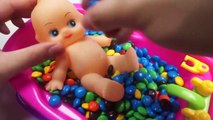 Learn Colors Baby Doll Bath Playing Time DIY Learn Colors Pla
