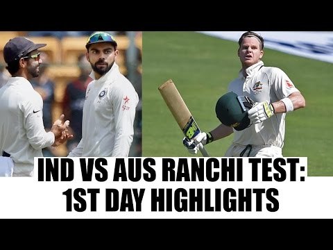 India vs Australia Ranchi Test: Steve Smith plays captain's knock in 1st innings | Oneindia News