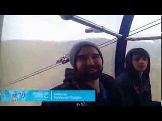 Greg Westlake: Riding a gondola at the Mountain Paralympic Village