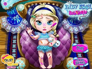 Дисней ножки хирургия и Детка Эльза пострадавший замороженные Детка Игры