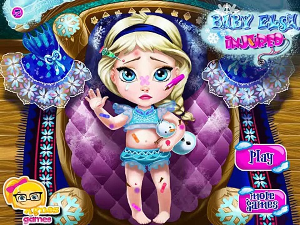 Дисней ножки хирургия и Детка Эльза пострадавший замороженные Детка Игры