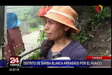 Chosica: distrito de Barba Blanca arrasado por el huaico
