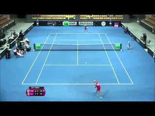 Highlights: Johanna Larsson (SWE) v Timea Bacsinszky (SUI)
