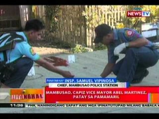 BT: Mambusao, Capiz Vice Mayor Abel Martinez,   patay sa pamamaril