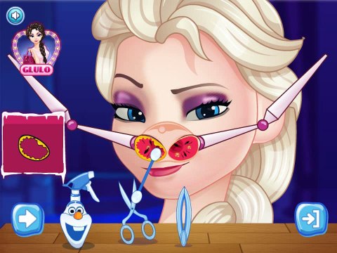 Детка ребенок Лучший Лучший дисней Эльза для замороженный замороженные Игры девушки нос Принцесса проблемы