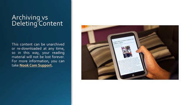 Nook Support Call 1(844)-305-0086 -How To Archive & Unarchive Nook Content