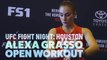 Alexa Grasso UFC Fight Night 104 Open Workout Highlights