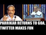 Manohar Parrikar takes oath as Goa CM; Twitterati makes fun | Oneindia News