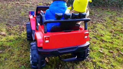 Shrek Car Ride On Power Wheels Jumping into Lake Fail Accident-MSp9FO2wQBY