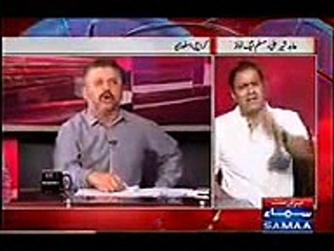 Fight Between Sharjeel Memon and Abid Sher Ali ....