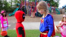 BTS Bloopers: Little Heroes Kid Deadpool Vs Supergirl Superhero Battle | Super Hero Kids B