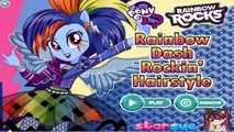 My Little Pony Equestria Girls - Rainbow Dash Rocking Hairstyle