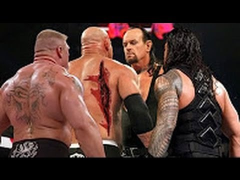 Goldberg vs Roman Reigns vs Brock Lesnar vs Braun Strowman vs Rusav vs Sheamus Mixup Match