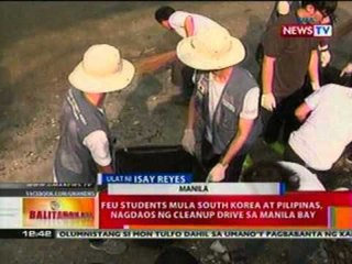 BT: FEU students mula SKorea at PHL, nagdaos   ng cleanup drive sa Manila Bay