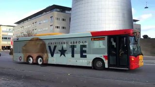 Donald Trump bus Commercial in Copenhagen Denmark.