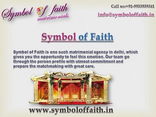 Meet your dream partner with Symbol of Faith aid