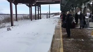 Amtrak Snow-mo Collision