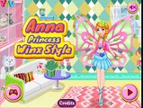 Disney Princess Elsa Anna Rapunzel Ariel Winx Style - Dress Up Game for Girls