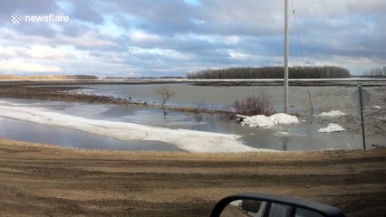 Spring thaw brings floods to Manitoba, Canada