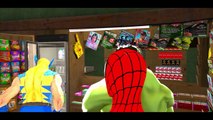 #McQueen Truck Disney Cars Mack Truck #Spiderman Hulk Batman Nursery Rhymes Stop Motion VV