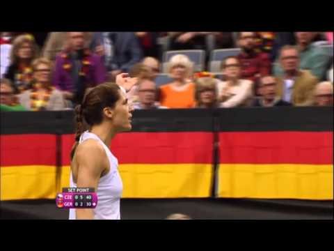 2014 Fed Cup Final | Highlights Petra Kvitova (CZE) v Andrea Petkovic (GER)