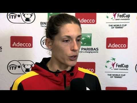 2014 Fed Cup Final | Official Fed Cup - Andrea Petkovic Interview after Losing Rubber 1 in Final