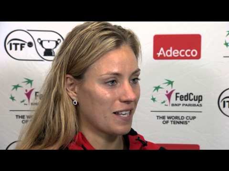 2014 Fed Cup Final | Official Fed Cup - Angelique Kerber Interview after losing Rubber 2 in Final