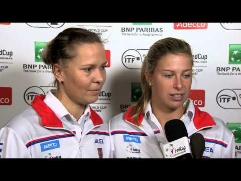 2014 Fed Cup Final | Official Fed Cup - Czech Doubles Draw Interview