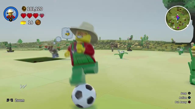 LEGO Worlds | Funny Soccer Player Gameplay (Xbox One)