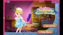 Disney Frozen Elsa | Baby Cinderella House Cleaning Cinderella Cleaning Games For Girls