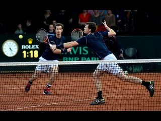 Great Britain takes a 2-1 lead in the doubles
