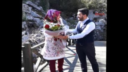 Antalya Antik Kentte Sürpriz Evlilik Teklifi