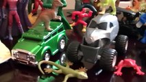 MONSTER TRUCKS, LITTLE BUS, Colors for Children, Hot Wheels, Surprise Eggs,Dinosaurs, Trai