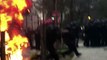 Des CRS attaqués au cocktails molotov pendant une manifestation contre les violences policières