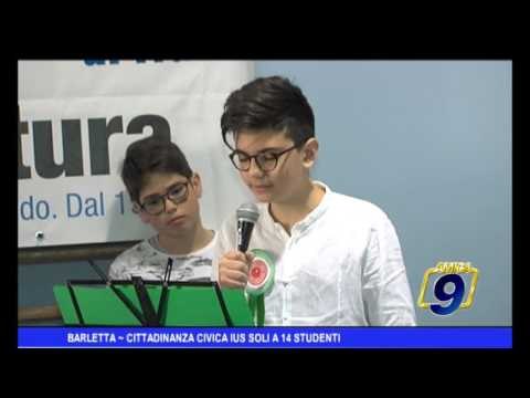 Barletta | Cittadinanza civica Ius Soli a 14 ragazzi
