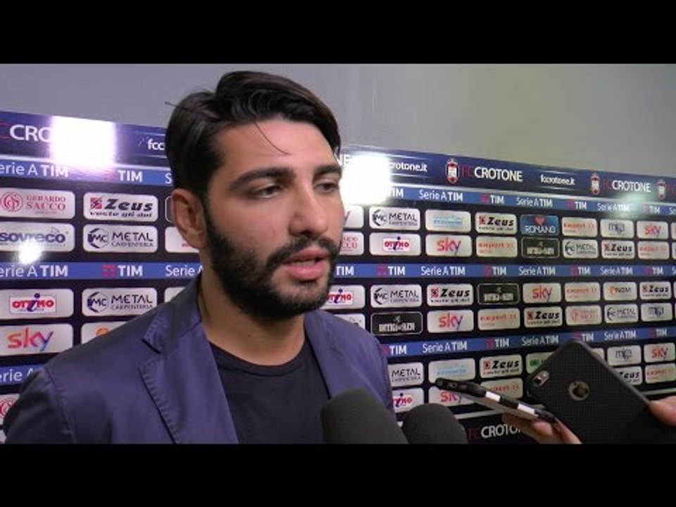 Crotone-Fiorentina, il DG Raffaele Vrenna e Diego Falcinelli nel post gara