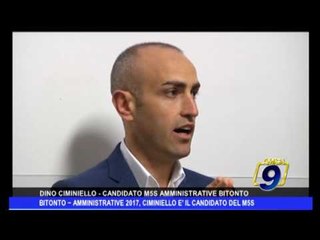 Bitonto | Amministrative 2017, Ciminiello candidato a 5 stelle