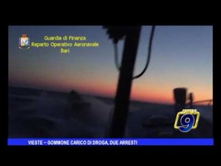 Vieste |  Gommone carico di droga, due arresti