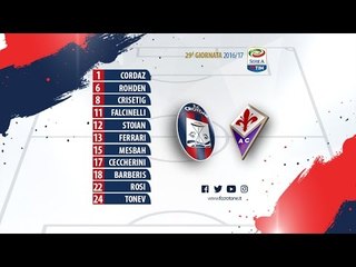 Le formazioni ufficiali di #CrotoneFiorentina e la video formazione rossoblu