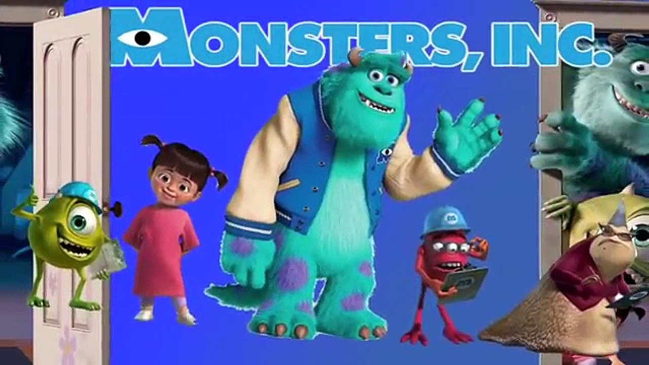 Monster Inc Finger Family Nursery Rhyme for Children 4K Video