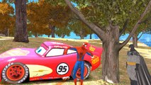 Flash McQUEEN avec Spiderman & Batman, Flash la voiture de course de Disney Cars / Gamepla