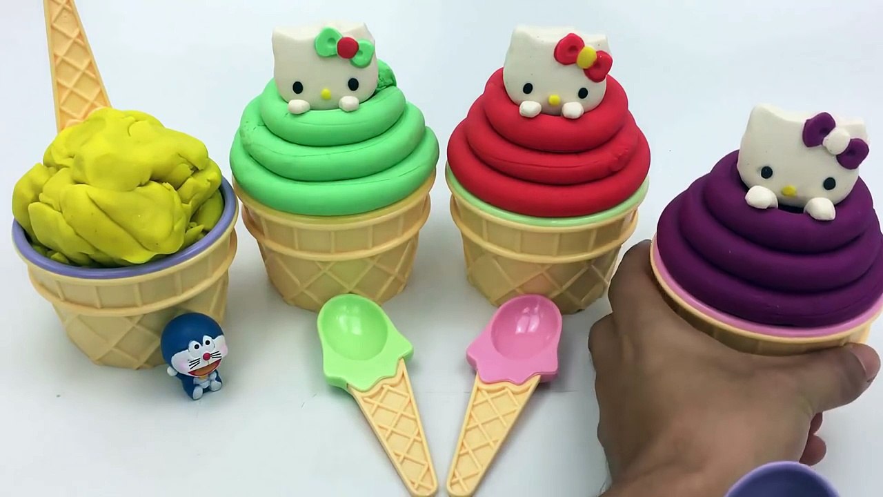 Цвета доч дональд Утка Привет Китти Узнайте мало микки пресс-формы мышь играть с и doremon