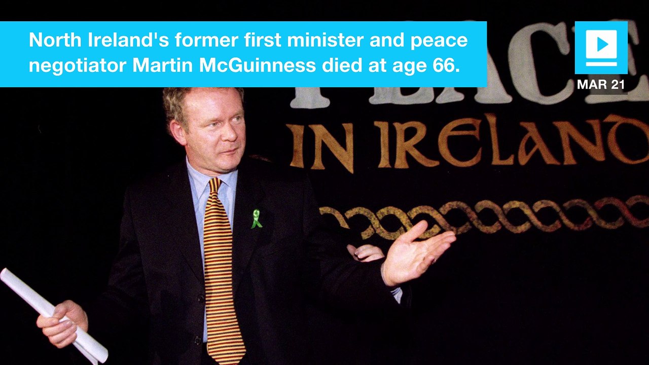 Irish revolutionary Martin McGuinness dies at 66
