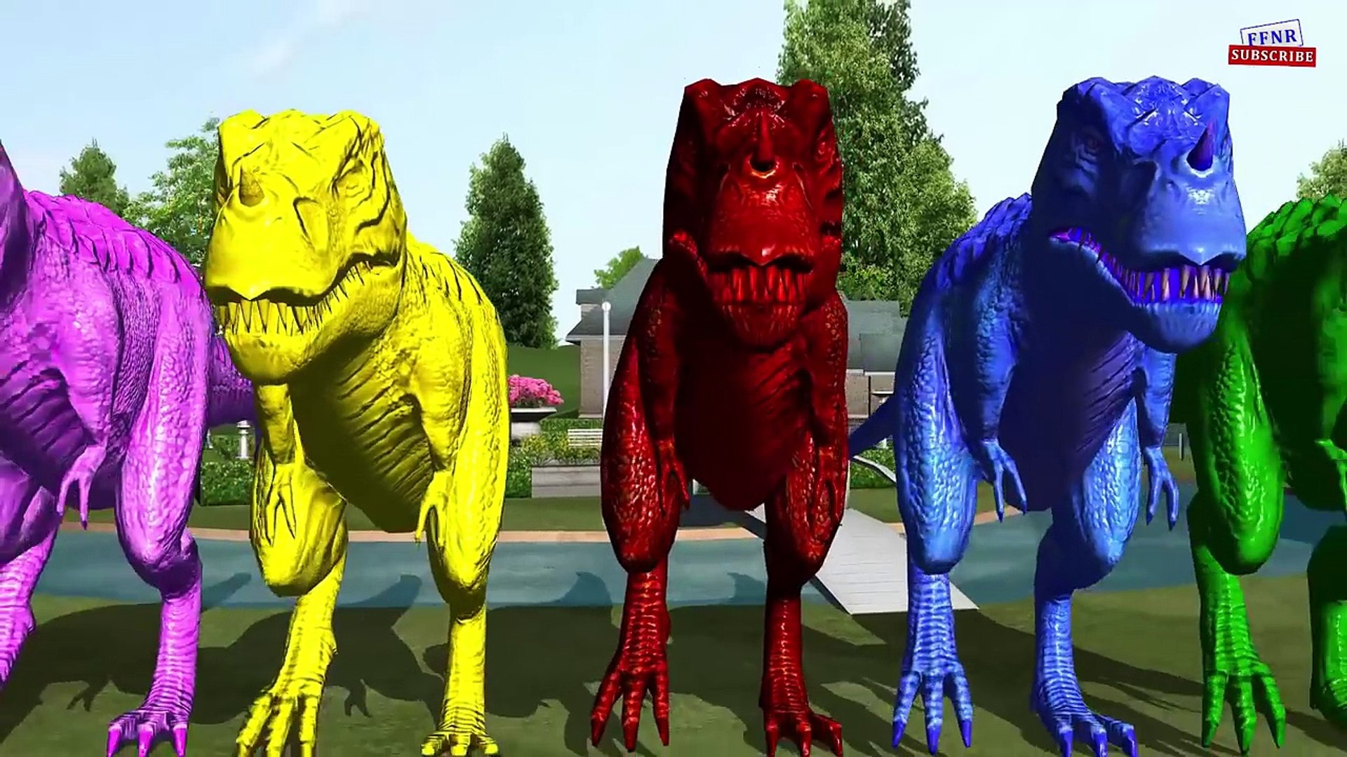 ⁣Животные анимация цвета динозавры Семья палец для рифмы Дикий 3D