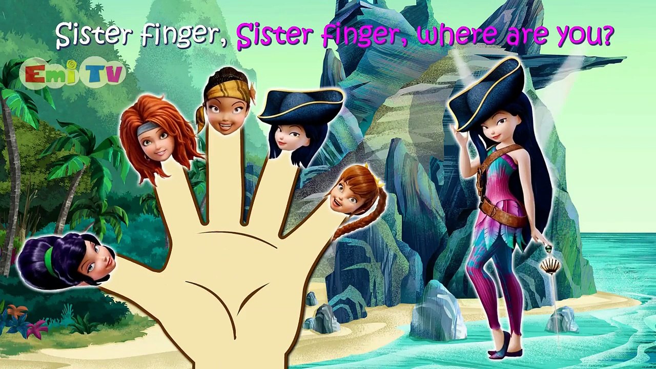 Tinker Bell and the Pirate Fairy Finger Family Nursery Rhymes Lyrics