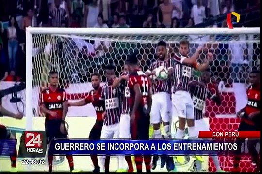 Paolo Guerrero y Miguel Trauco se unieron a los trabajos de la Selección Peruana