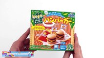 How to Make a Kracie Mini Hamburger & Fries Meal Popin Cookin DIY * RainbowLearning (NEW)